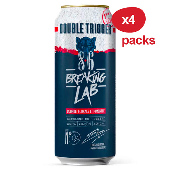 Bière 8.6 DOUBLE TRIGGER - Breaking Lab - offre spéciale 4 packs