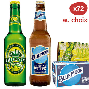 Bière au choix PHOENIX Fresh / BLUE MOON - 2 packs achetés = le 3e offert