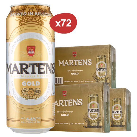 3 CARTONS de 24 Bières MARTENS Gold