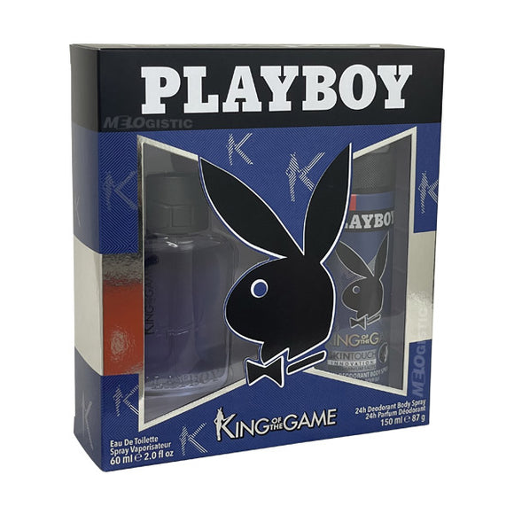 Coffret PLAYBOY KING of the GAME (EDT 60ml + Déo 150ml) - Homme